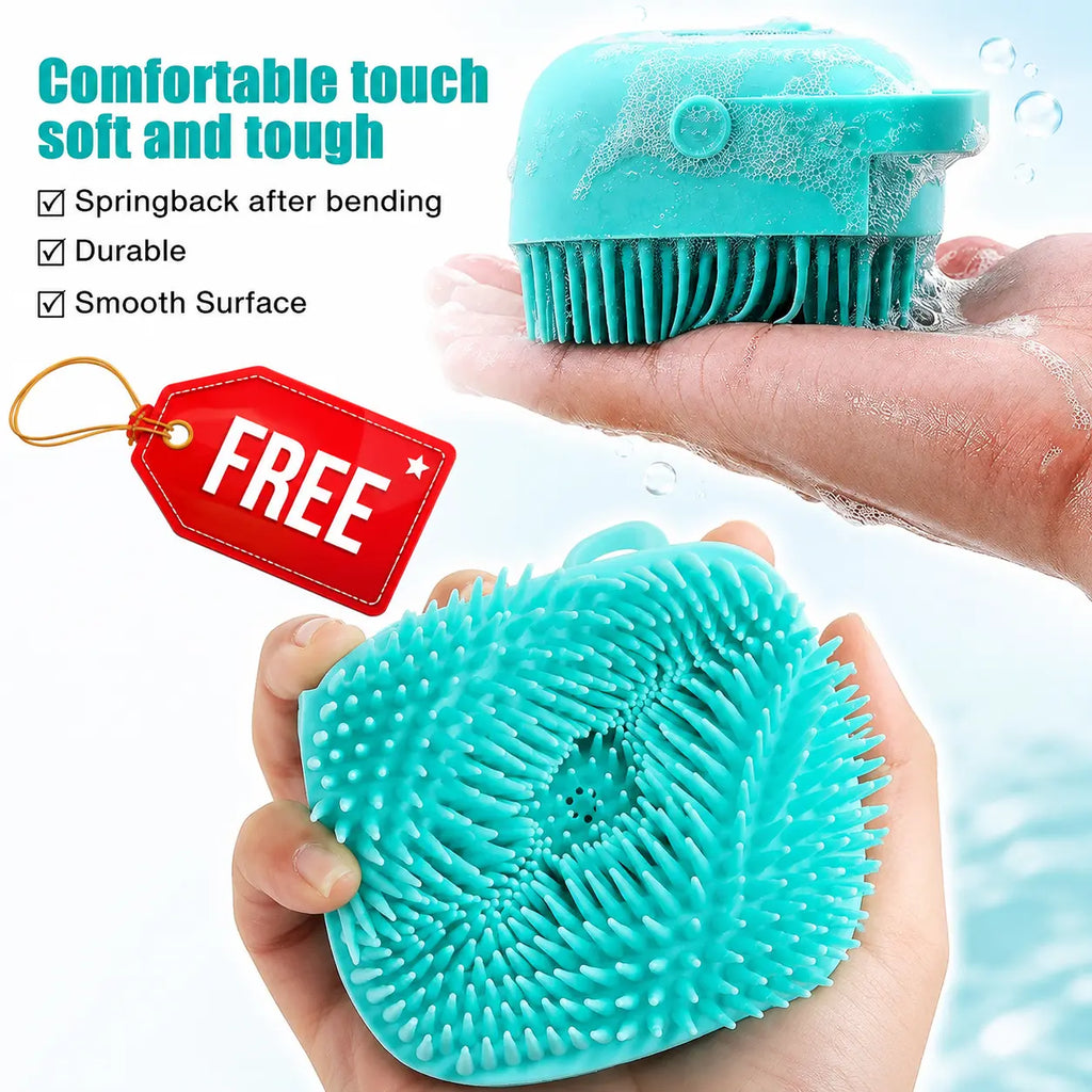 2-in-1 Body Bath Scrubber Belt | Deep Exfoliating Back Cleaner | (Body Back Scrubber Free)